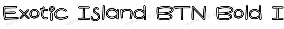 Exotic Island BTN Bold Inline字体转换